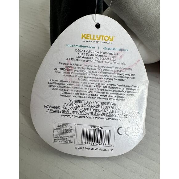 Squishmallow 8” Snoopy Valentines Day 23’ Kellytoy Holiday Peanuts BNWT Wear Tag - Picture 5 of 6